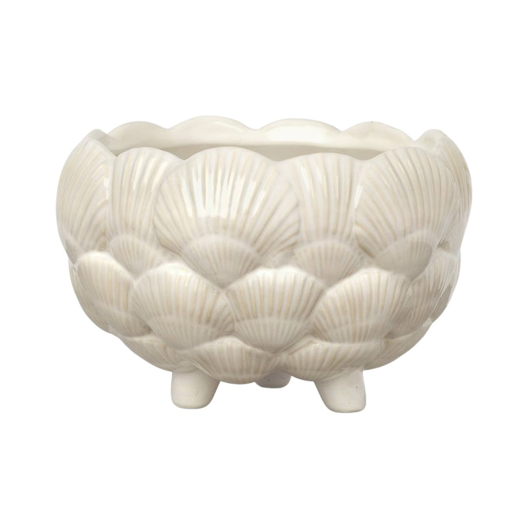 Threshold&trade; designed with Studio McGee, Ceramic Outdoor Clam Shell Planter
