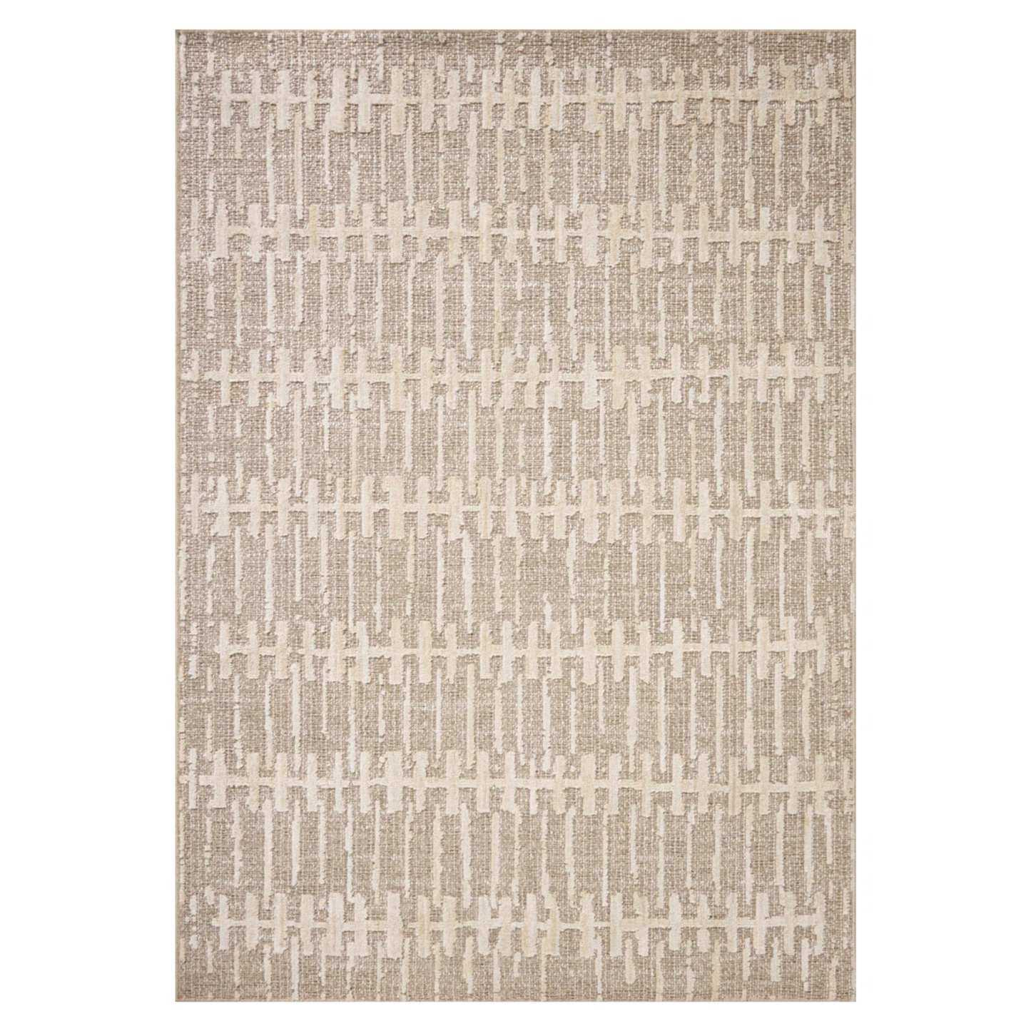 a textured neutral rug