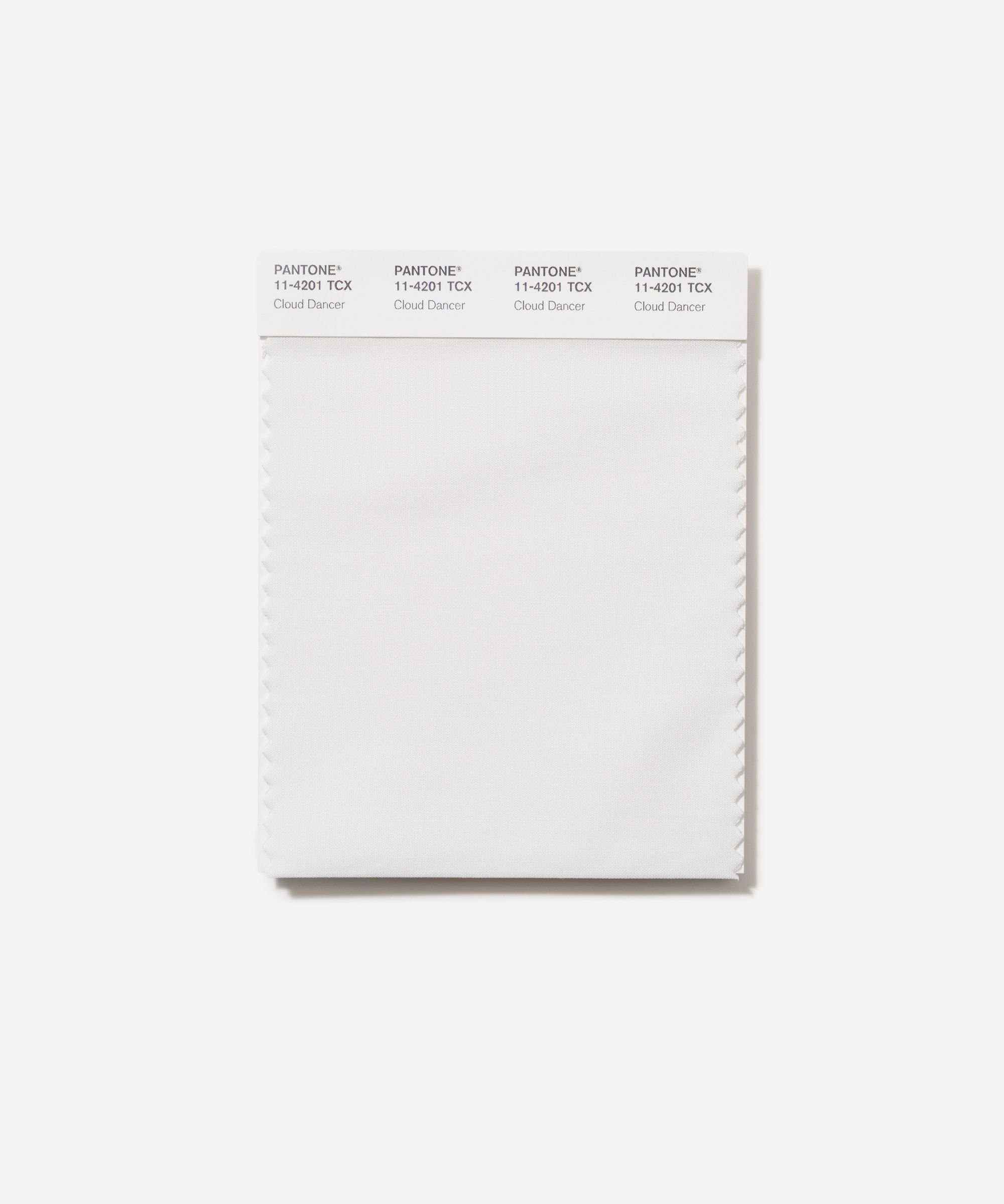 Pantone Color of the Year Cloud Dancer swatch