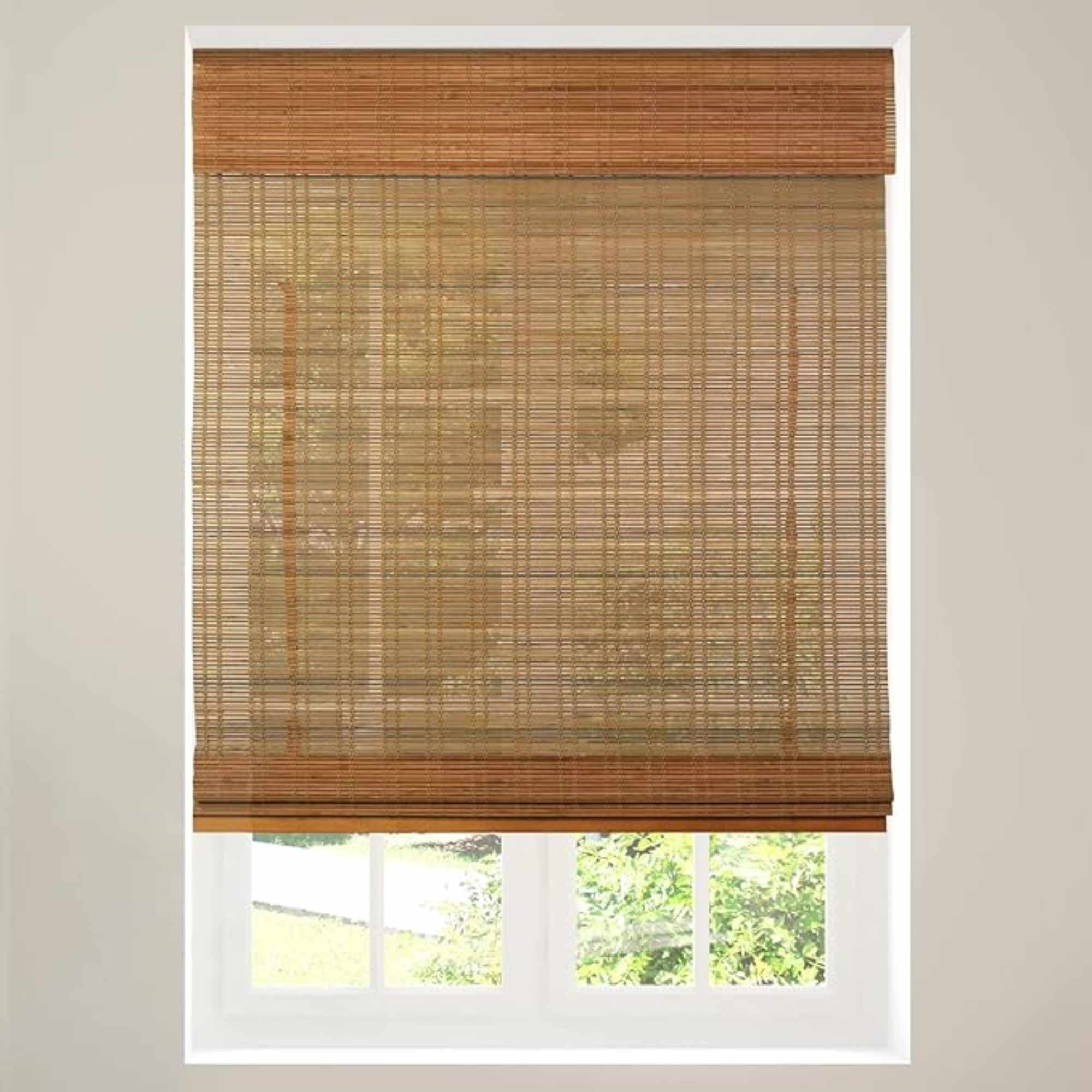 Calyx Interiors Cordless Bamboo Roman Shade-Blind