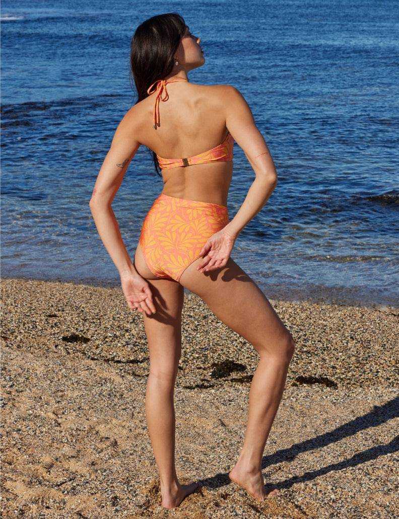 Pomelia Orange Bandeau Bikini Top