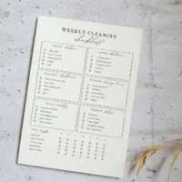 Editable Weekly Cleaning Checklist | $1.94 at Etsy Editable Weekly Cleaning Checklist | $1.94 at Etsy