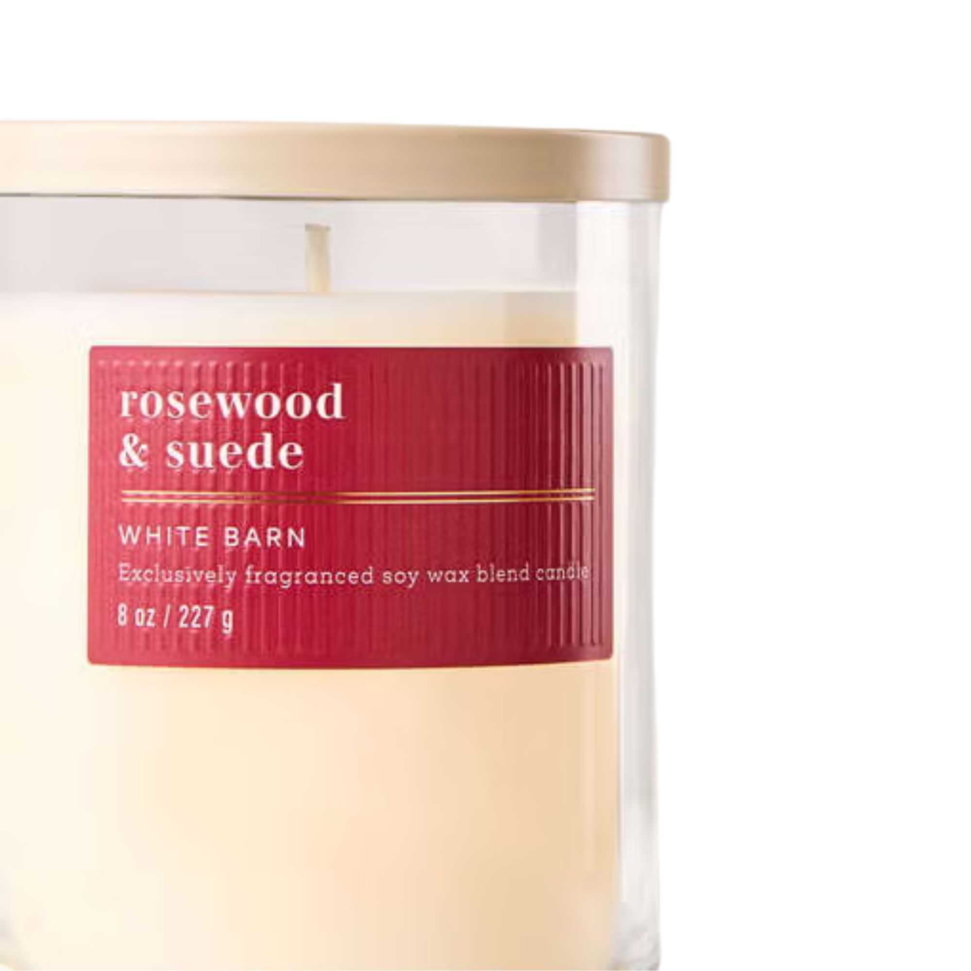 Bath &amp; Body Works Rosewood &amp; Suede candle