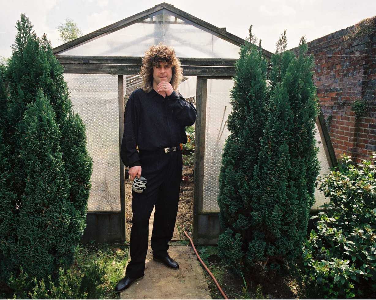 ozzy osbourne in his garden in the 80s