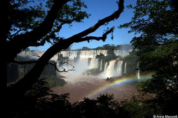 Rainbow view from the Lower Circuit Trail, Iguazu Falls, Argentina