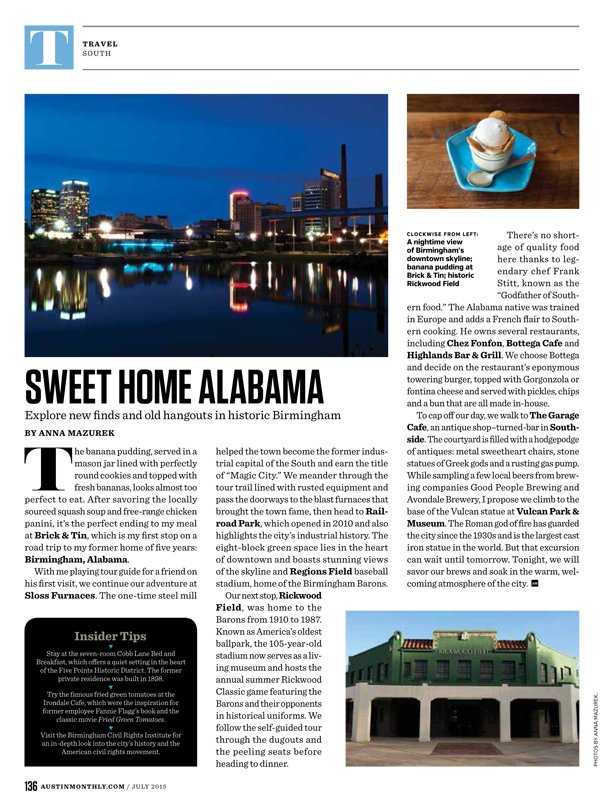 IN PRINT: Austin Monthly - Travel Like Anna