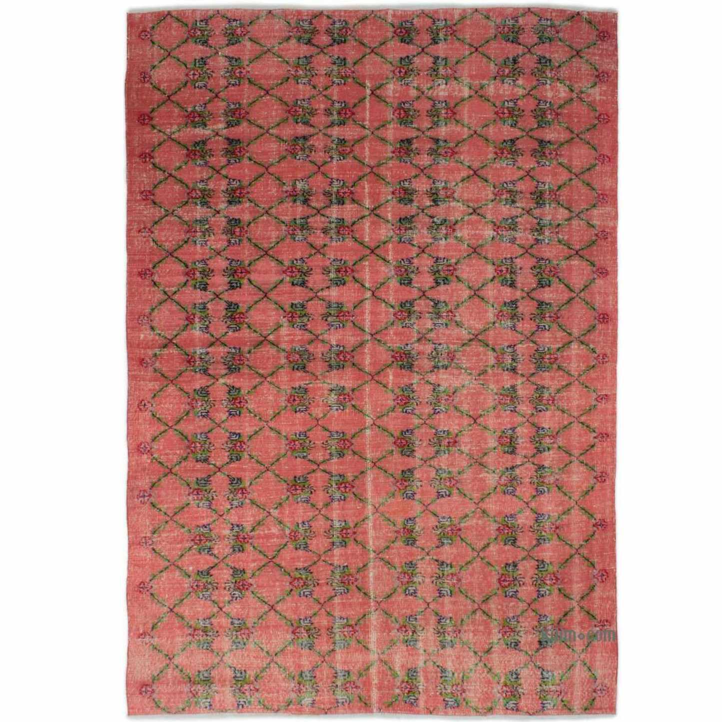 Vintage Turkish Hand-Knotted Rug