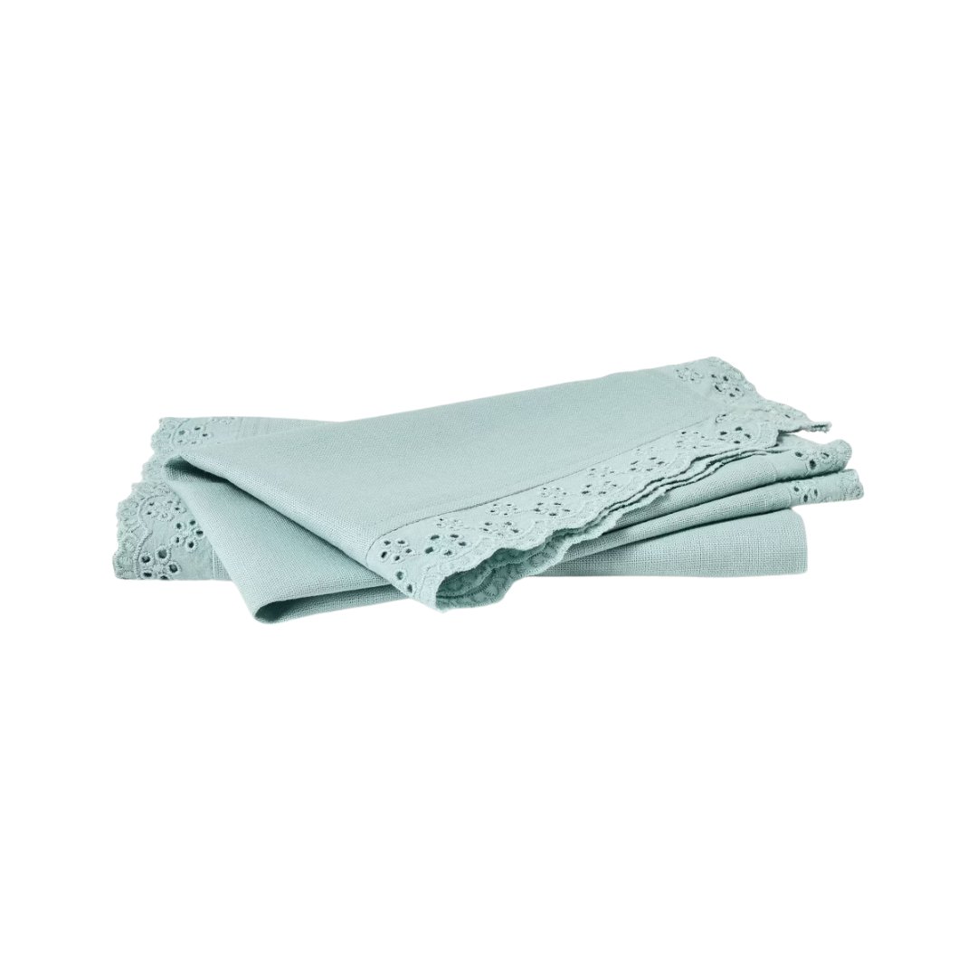 2pc Eyelet Trim Napkins Blue - Thresholdu0026#8482; Designed With Studio Mcgee
