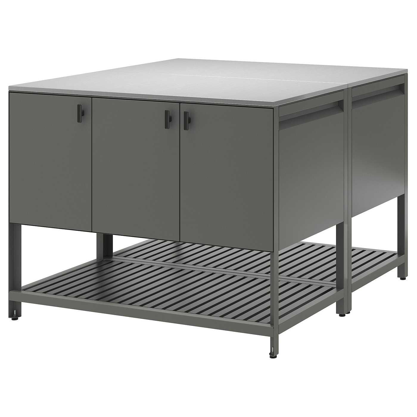 B&Aring;tsk&Auml;r Outdoor Kitchen Island - Dark Gray 47 1/4x47 1/4 "