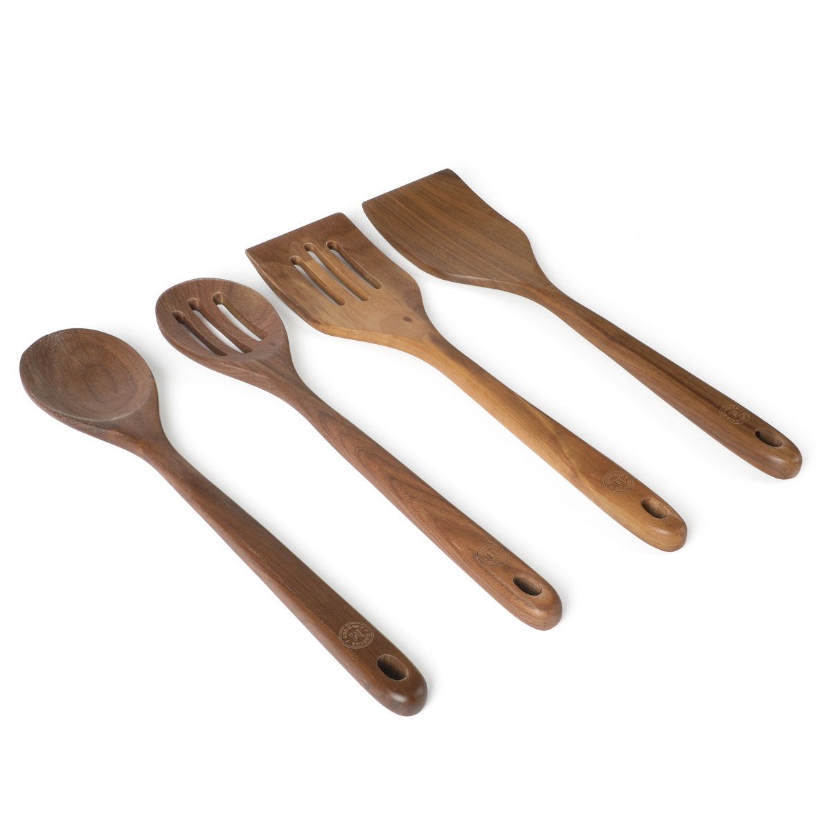 Martha Stewart Bainford 4-Piece Wooden Kitchen Tool Set - Olive &amp; Reviews | Wayfair