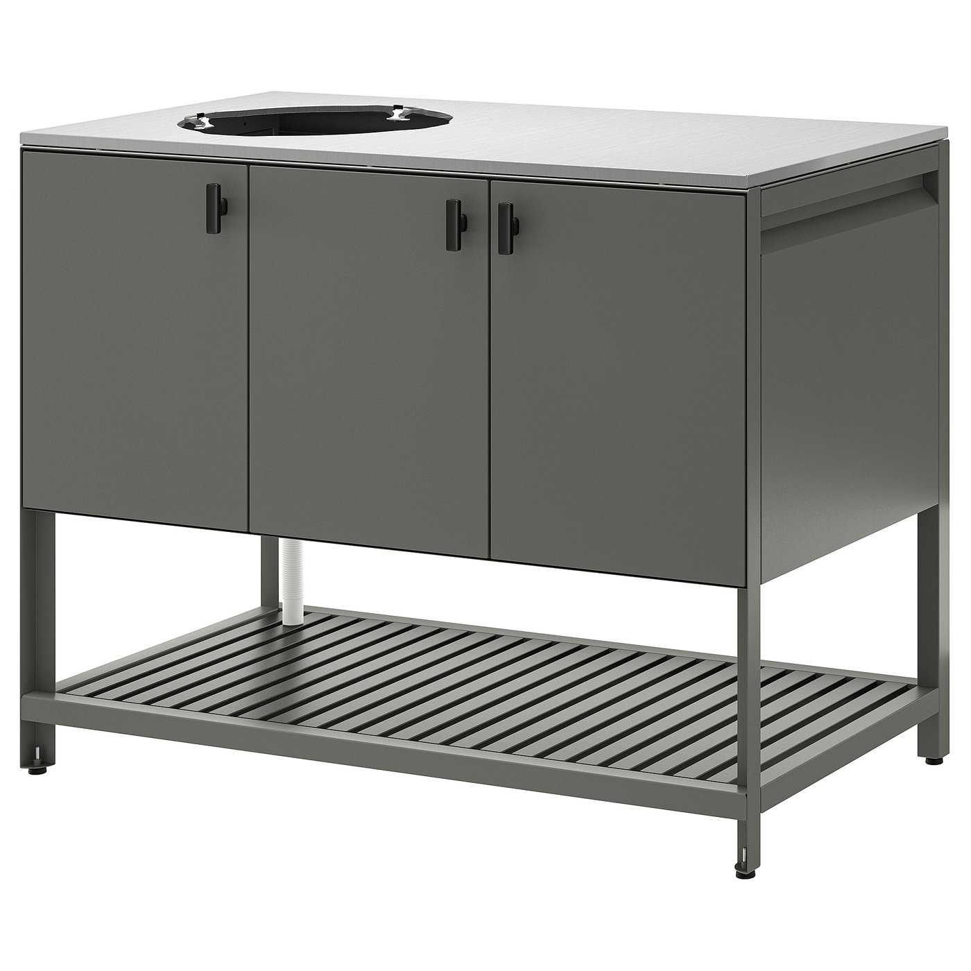 B&Aring;tsk&Auml;r Shelf Unit for Sink - Outdoor/dark Gray 47 1/4x23 5/8 "