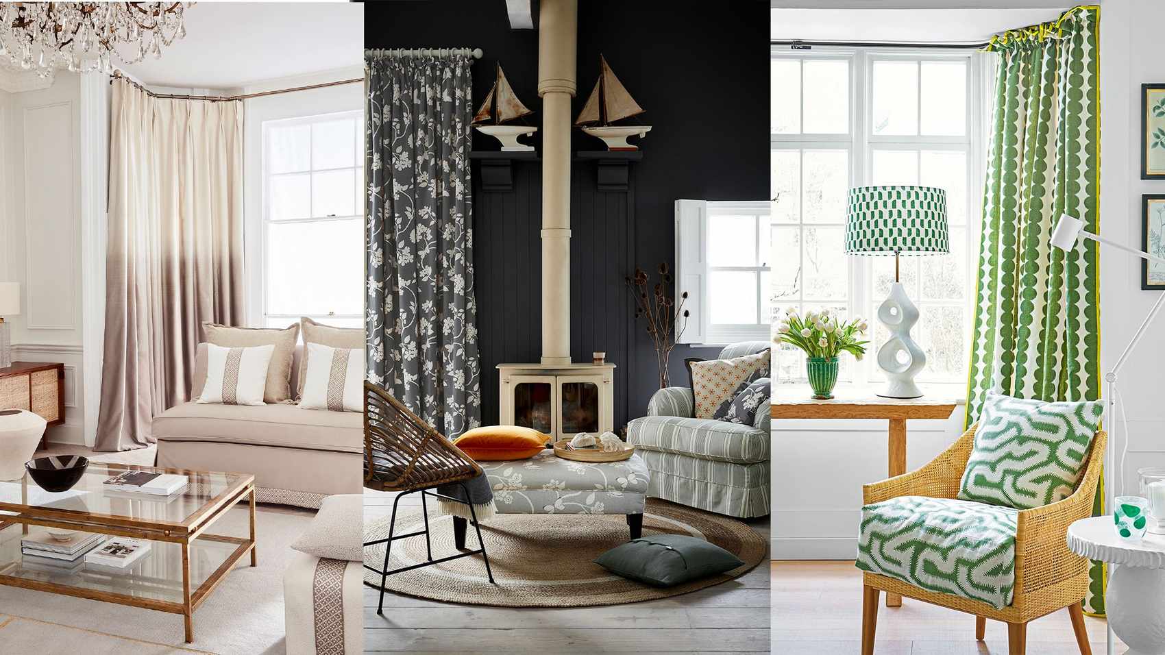 Living room curtain ideas – 17 tips for stylish drapery