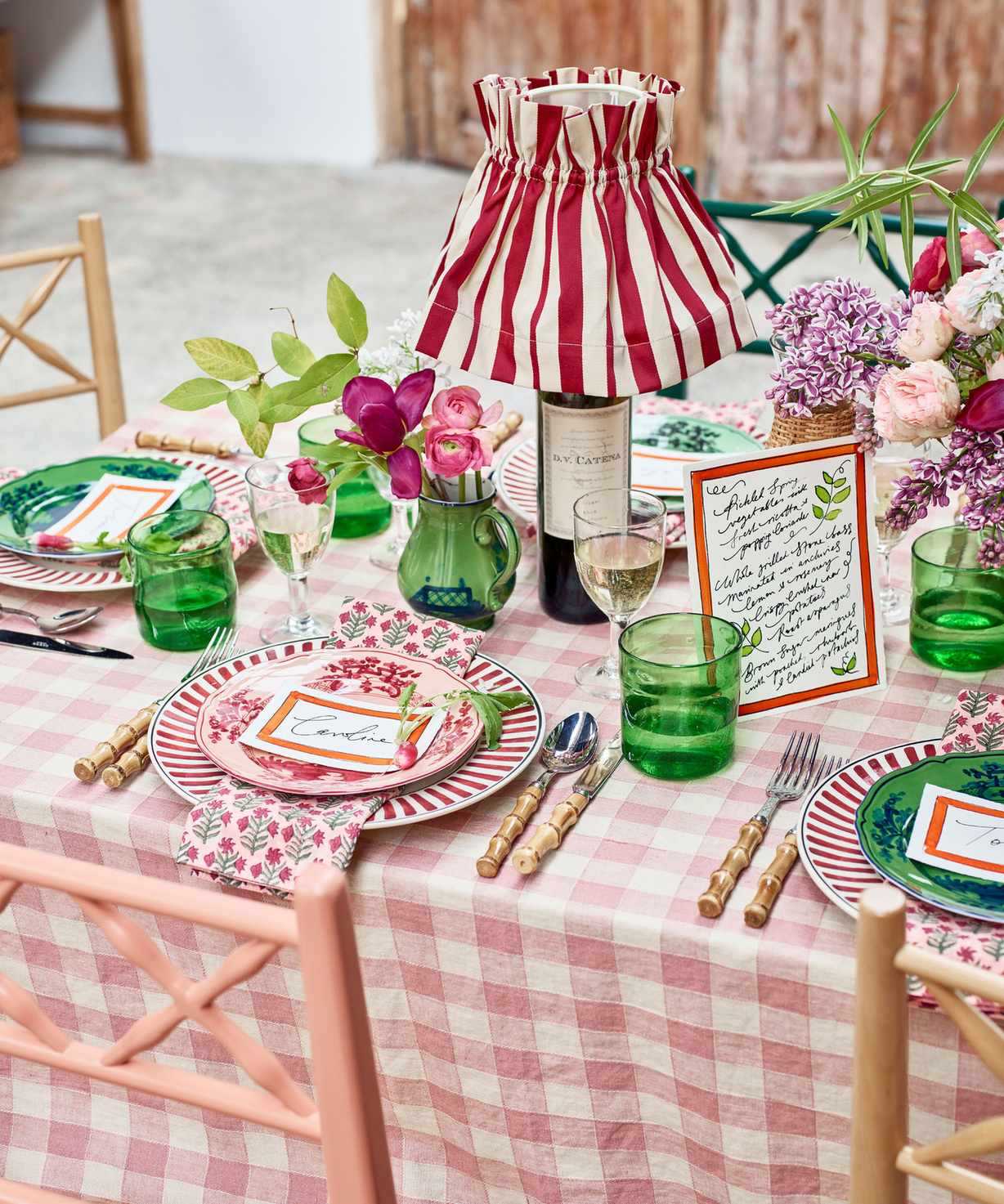 Dining table styling