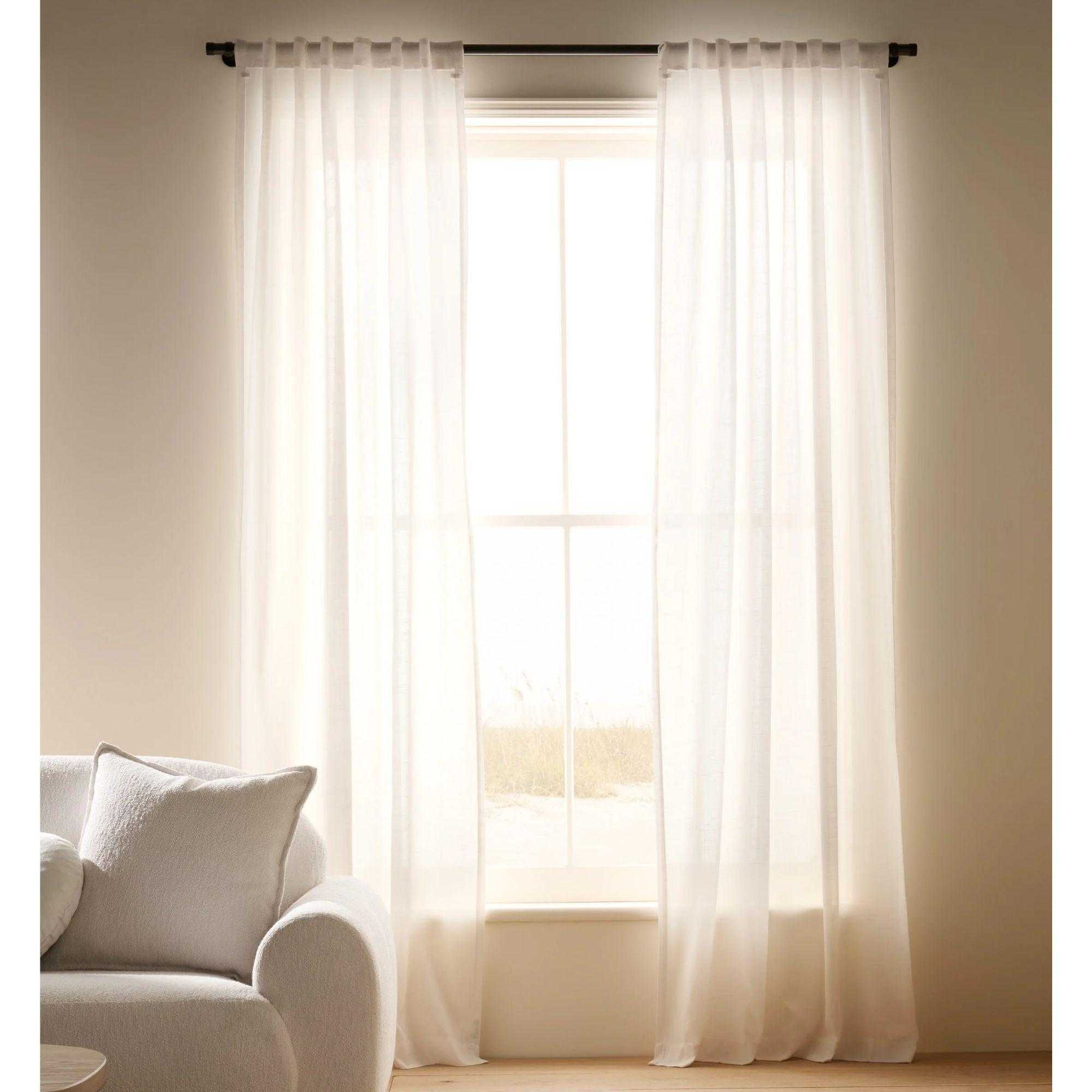 Lina Sheer Curtain Panel by Sunbrella