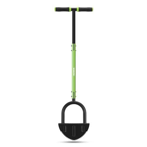 Workpro 40-Inch Edger Lawn Tool, Heavy Duty Lawn Edger, Half Moon Steel Saw-Tooth Blade With Wide Footplate &amp; Ergonomic T-Grip Handle, Manual Border Grass Edger for Lawn, Sidewalk &amp; Garden Landscaping