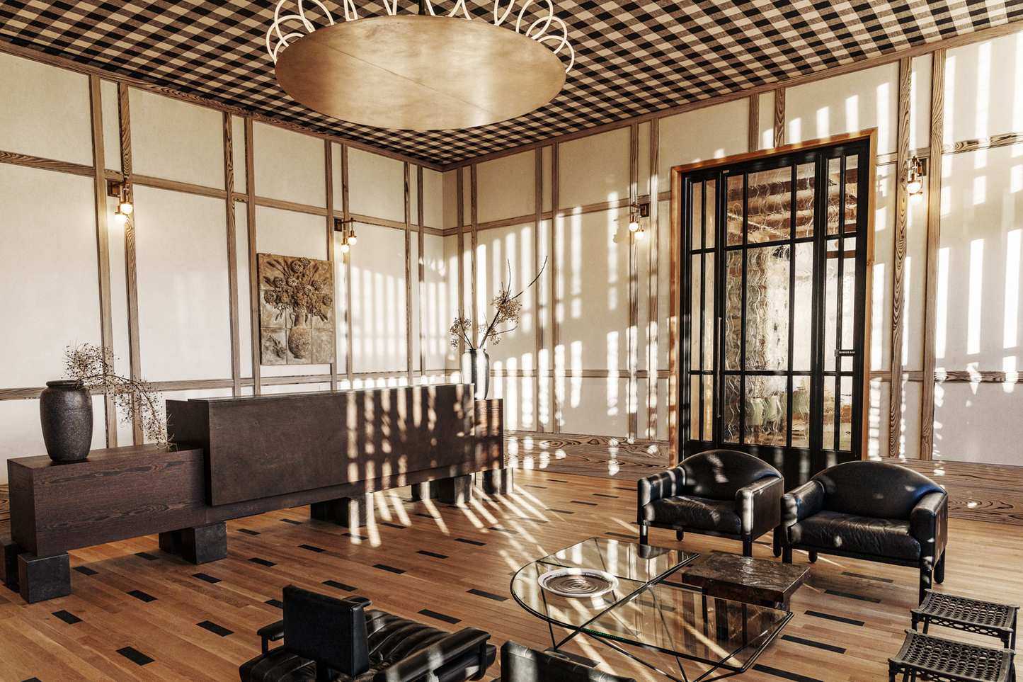 Living room by interior designer Kelly Wearstler