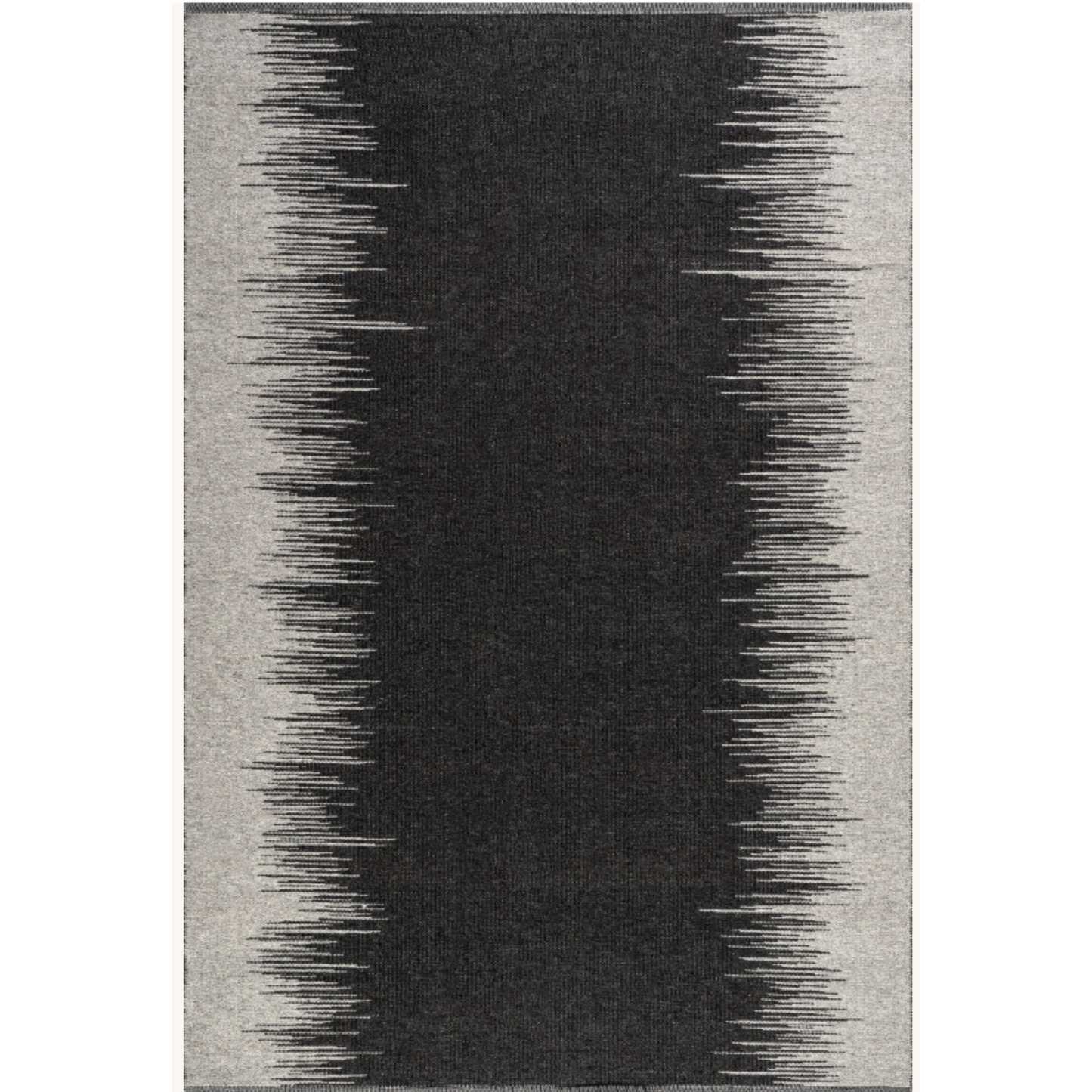 Black and white rug