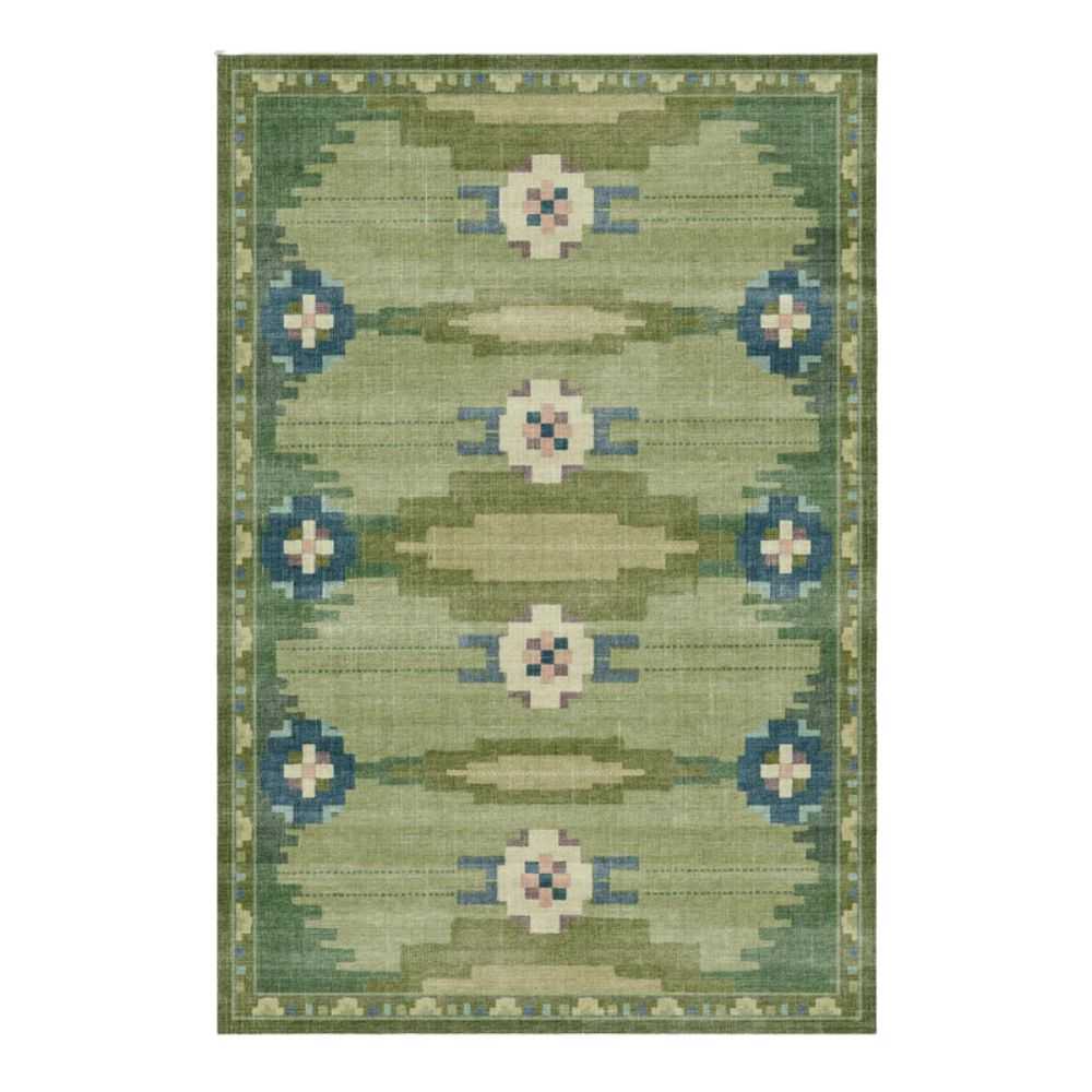 Annika Green Washable Rug