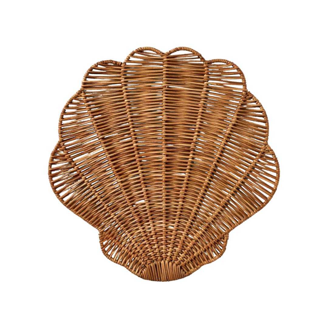 Woven Rattan Shell Charger - Thresholdu0026#8482; Designed With Studio Mcgee