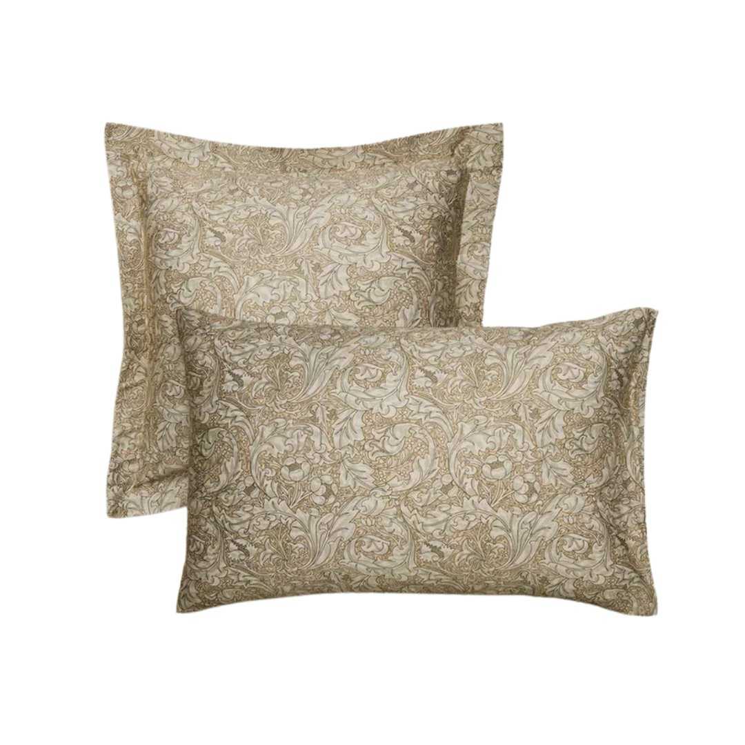 Zara Home, Morris &amp; Co. Floral Sateen Cotton Pillowcases, Set of 2