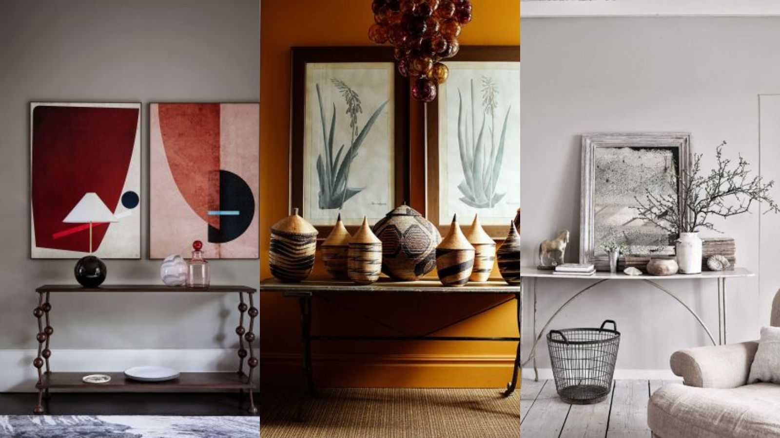 How to style a console table – 18 ideas for entryway tables and more